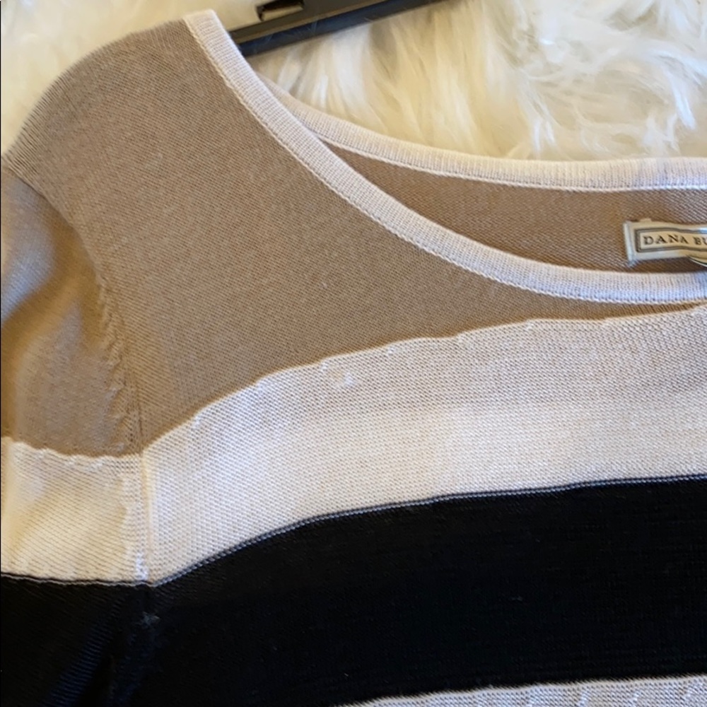 Dana Buchman Colorblock High-Low Sweater - Picture 6 of 9